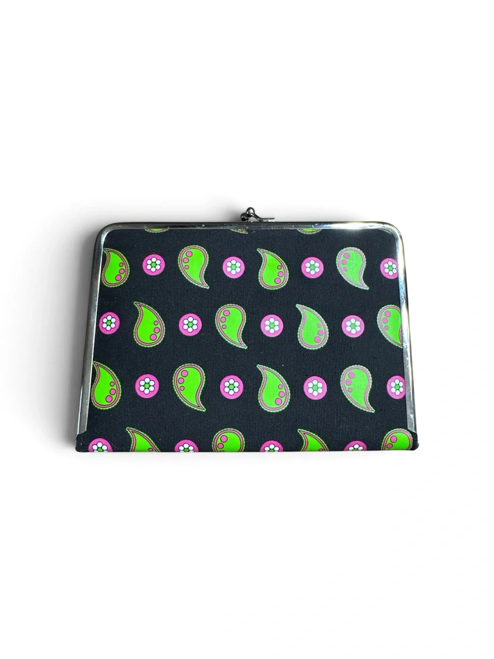 Photo Album With 4x6 Sleeves with Green Paisley Pattern With M Initial
